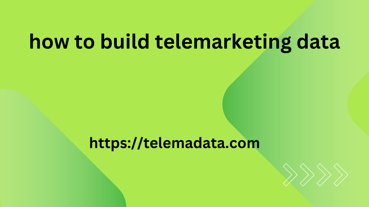 How to Build Telemarketing Data 