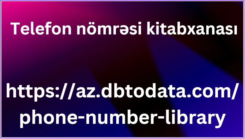 Telefon nömrəsi kitabxanası