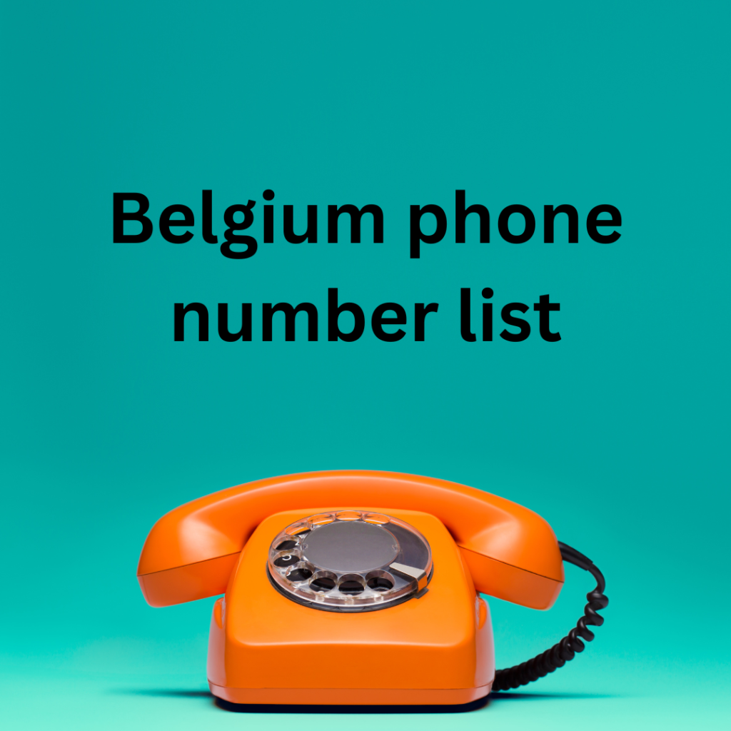 Belgium phone number list