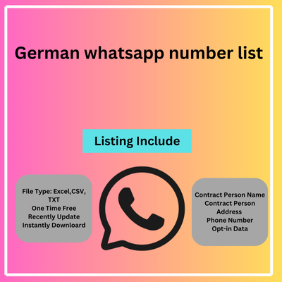 German whatsapp number list