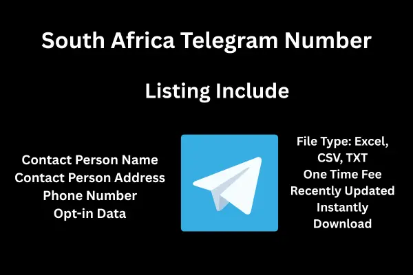South Africa telegram number