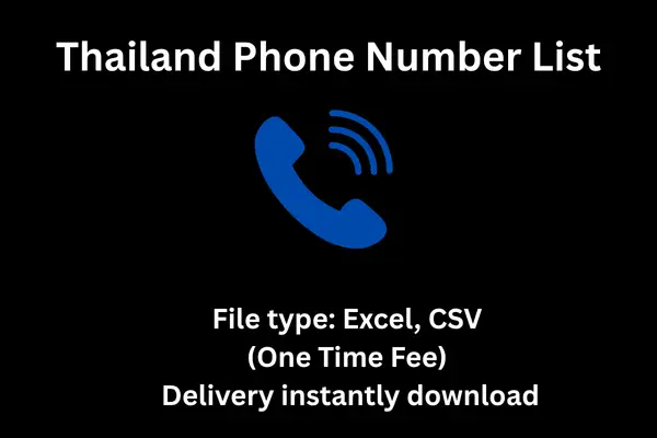 Thailand phone number list